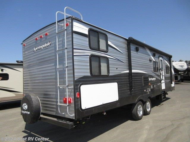 keystone travel trailer with outdoor kitchen