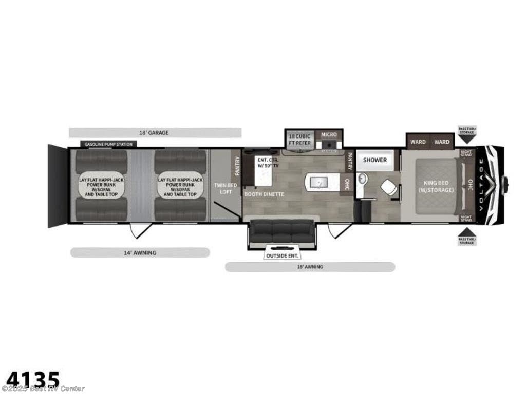 Best Retractable Awnings 2021 2021 Dutchmen Voltage 4135 RV for Sale in Turlock, CA 95382 