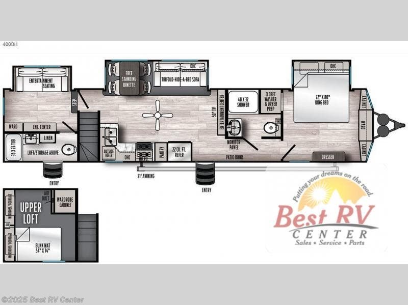 2023 Forest River Sierra Destination Trailers 400BH RV for Sale in