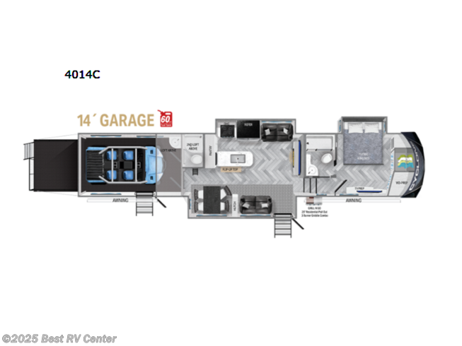 2023 Heartland Cyclone 4014C - New Toy Hauler For Sale by Best RV Center in Turlock, California