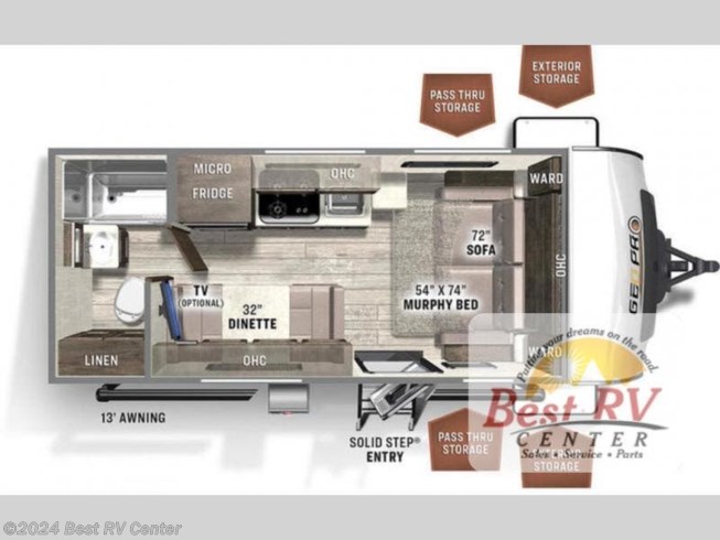 2023 Rockwood Geo Pro G19FDS by Forest River from Best RV Center in Turlock, California