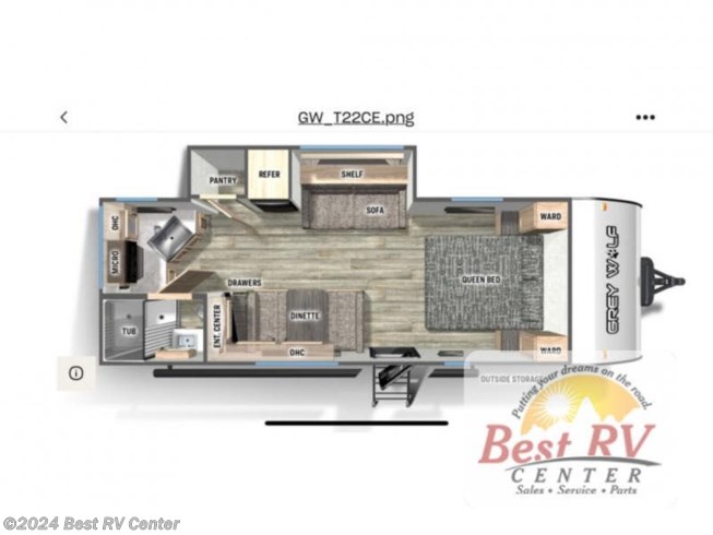 2023 Cherokee Grey Wolf Black Label 22CEBL by Forest River from Best RV Center in Turlock, California