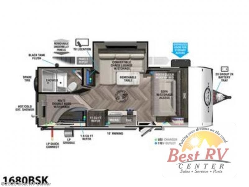 2023 Forest River Ozark 1680BSK RV for Sale in Turlock, CA 95382