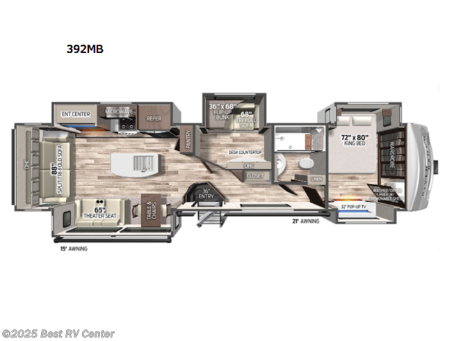 2022 River Ranch 392MB by Palomino from Best RV Center in Turlock, California
