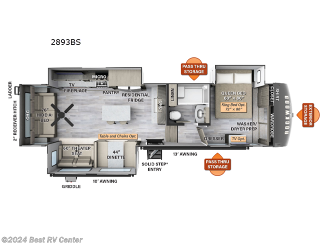 2023 Forest River Rockwood Signature 2893BS - New Fifth Wheel For Sale by Best RV Center in Turlock, California