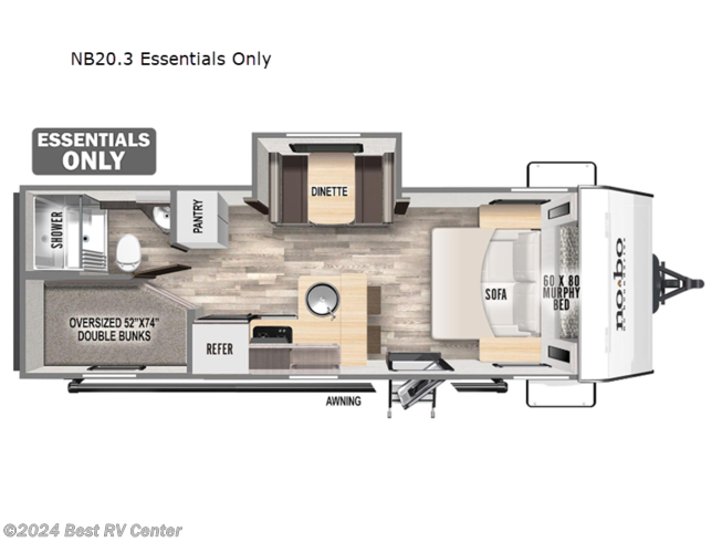 2024 Forest River No Boundaries NB20.3 Essentials Only - New Travel Trailer For Sale by Best RV Center in Turlock, California