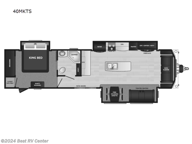 2024 Keystone Residence 40MKTS - New Destination Trailer For Sale by Best RV Center in Turlock, California