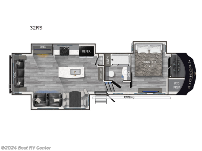 2024 Heartland Bighorn Traveler 32RS - New Fifth Wheel For Sale by Best RV Center in Turlock, California