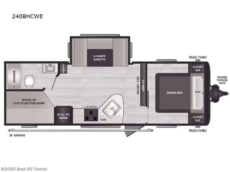 2025 Keystone Springdale Classic 240BHCWE - New Travel Trailer For Sale by Best RV Center in Turlock, California features Slideout