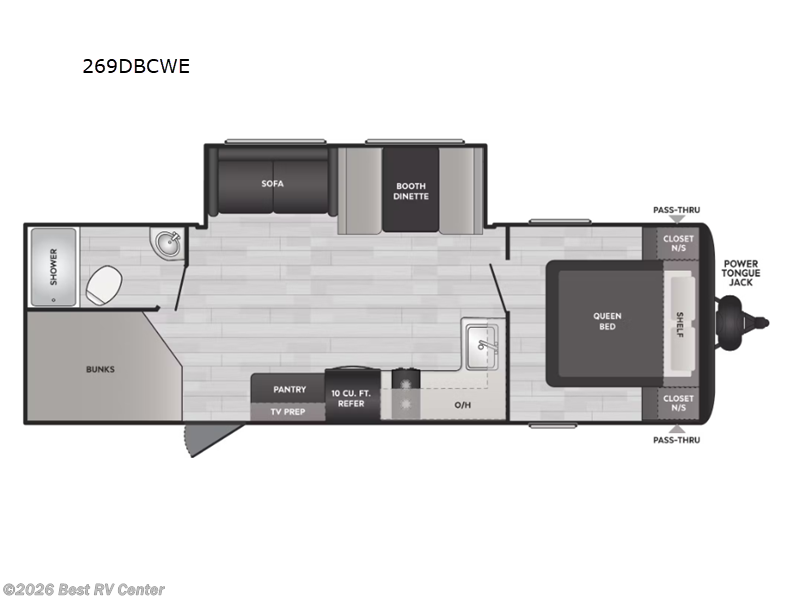 2025 Keystone Springdale Classic 269DBCWE - New Travel Trailer For Sale by Best RV Center in Turlock, California features Slideout