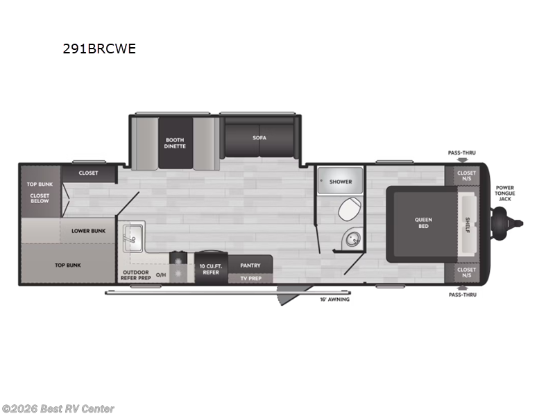 2025 Keystone Springdale Classic 291BRCWE - New Travel Trailer For Sale by Best RV Center in Turlock, California features Slideout