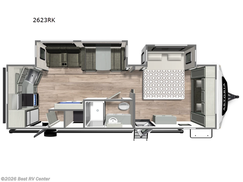 2025 Dutchmen Astoria 2623RK - New Travel Trailer For Sale by Best RV Center in Turlock, California features Slideout