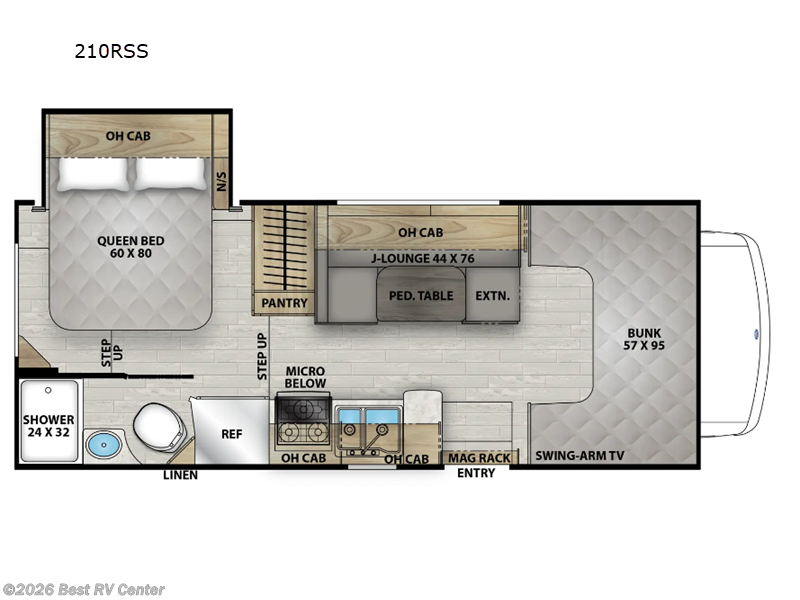 2026 Coachmen Leprechaun 210RSS Ford 350 - New Class C For Sale by Best RV Center in Turlock, California features Slideout