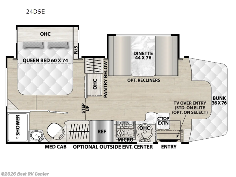 2025 Coachmen Prism Elite 24DSE - New Class C For Sale by Best RV Center in Turlock, California features Slideout