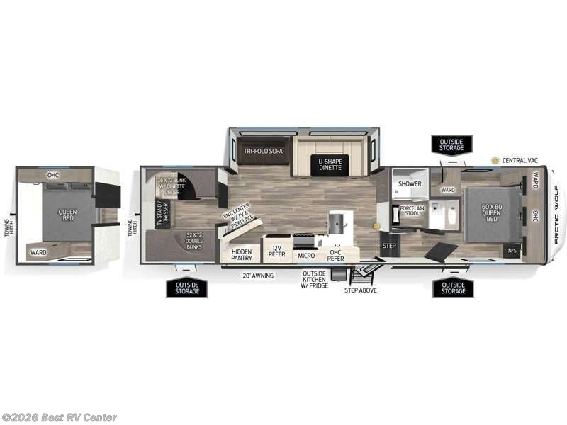2026 Forest River Cherokee Arctic Wolf 285OPT - New Fifth Wheel For Sale by Best RV Center in Turlock, California