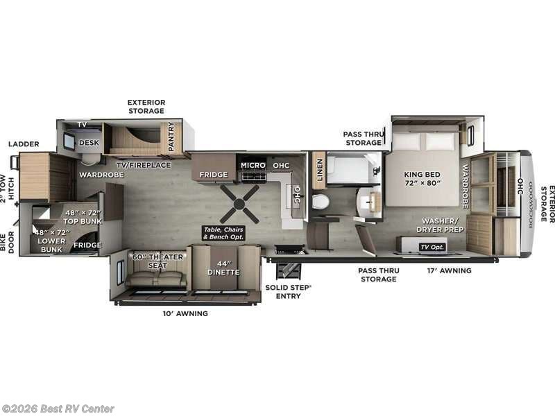 2026 Forest River Rockwood Signature 405SBH - New Fifth Wheel For Sale by Best RV Center in Turlock, California