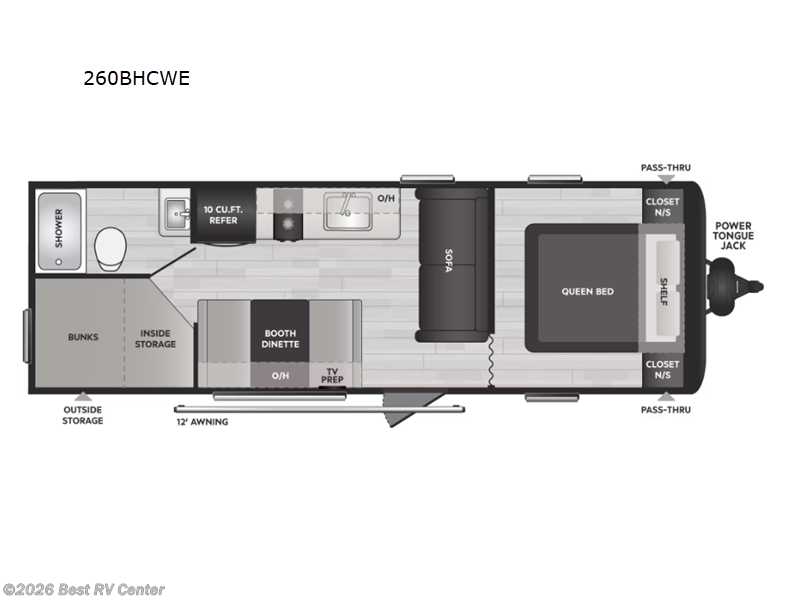 2025 Keystone Springdale Classic 260BHCWE - New Travel Trailer For Sale by Best RV Center in Turlock, California