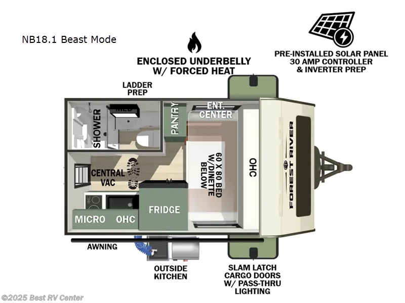 2026 Forest River No Boundaries NB18.1 Beast Mode - New Travel Trailer For Sale by Best RV Center in Turlock, California