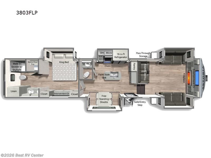 2026 Dutchmen Astoria 3803FLP - New Fifth Wheel For Sale by Best RV Center in Turlock, California features Slideout