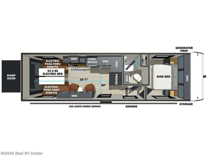2026 Forest River Sandstorm 2710 - New Toy Hauler For Sale by Best RV Center in Turlock, California