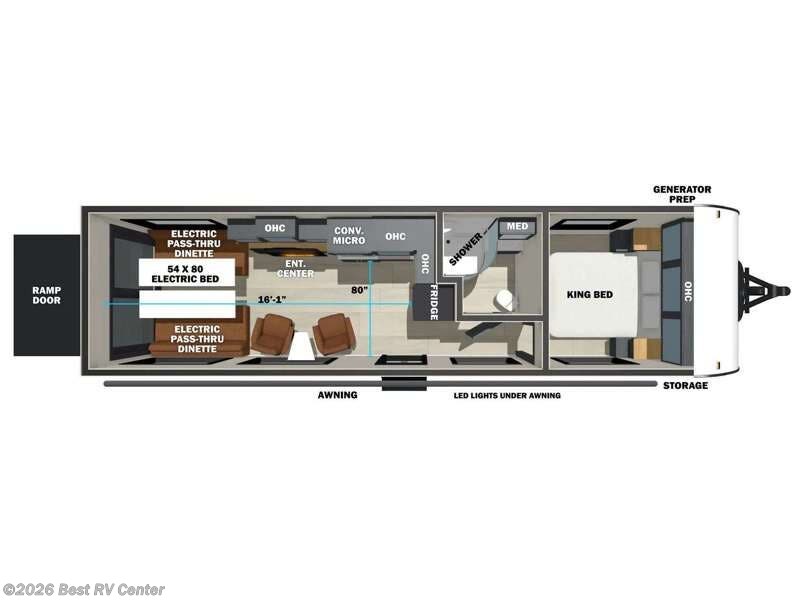 2026 Forest River Sandstorm 2730 - New Toy Hauler For Sale by Best RV Center in Turlock, California