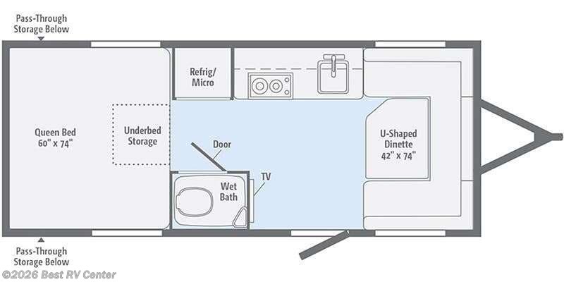 2016 Winnebago Minnie Drop 1710 - Used Travel Trailer For Sale by Best RV Center in Turlock, California