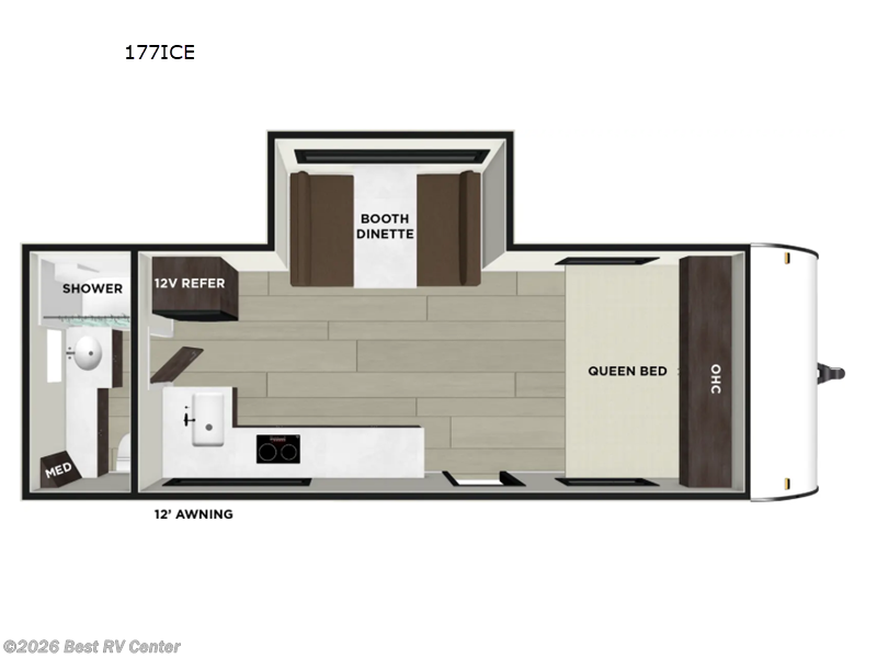 2026 Forest River Wildwood FSX 177ICE - New Travel Trailer For Sale by Best RV Center in Turlock, California features Slideout