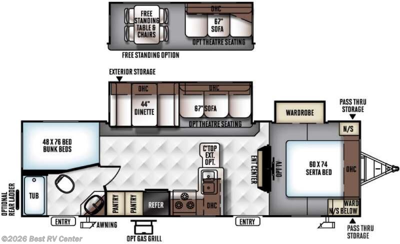 2016 Forest River Rockwood Ultra Lite 2702WS - Used Travel Trailer For Sale by Best RV Center in Turlock, California features Slideout