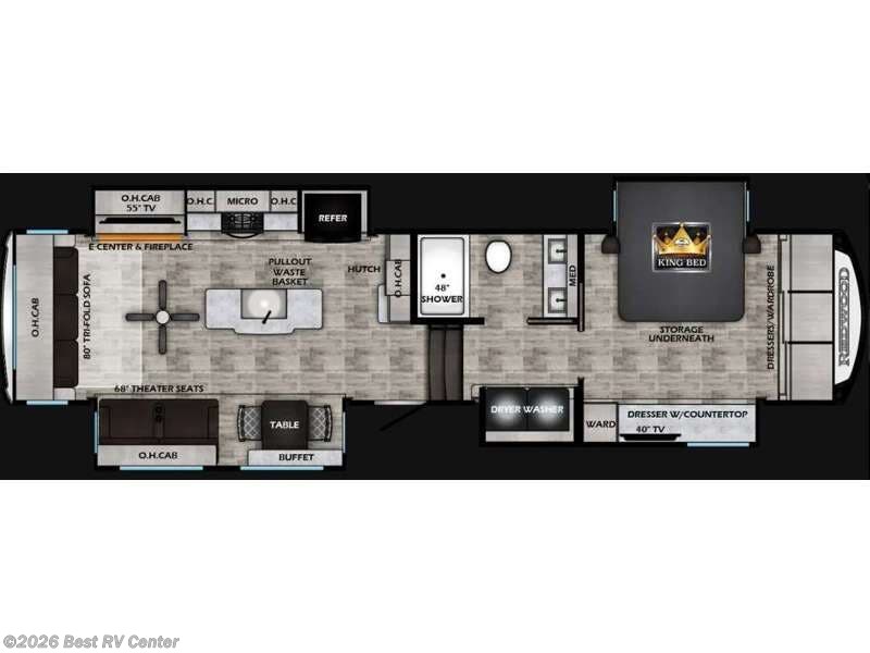 2026 Redwood RV Redwood 371RL - New Fifth Wheel For Sale by Best RV Center in Turlock, California