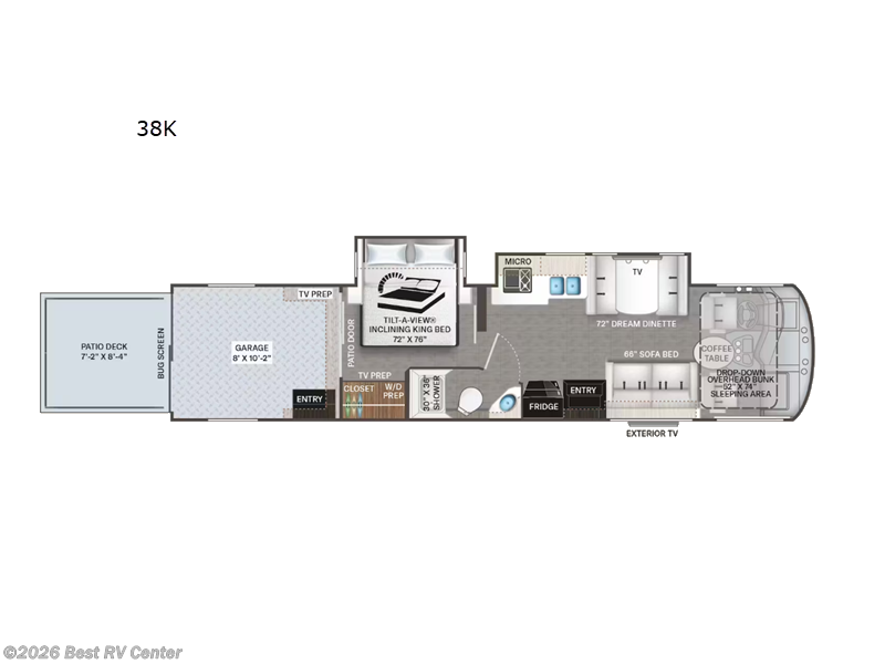 2026 Thor Motor Coach Outlaw Wild West Edition 38K - New Toy Hauler For Sale by Best RV Center in Turlock, California features Slideout