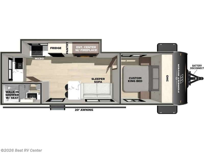 2026 Forest River Vibe 2500CK - New Travel Trailer For Sale by Best RV Center in Turlock, California