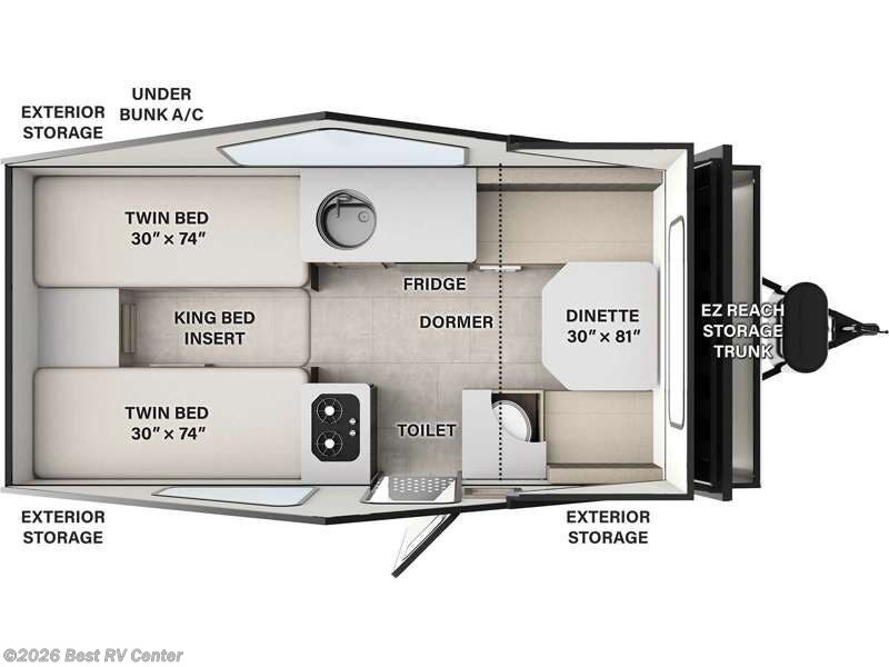 2026 Forest River Rockwood Hard Side Series A213HS - New Popup For Sale by Best RV Center in Turlock, California