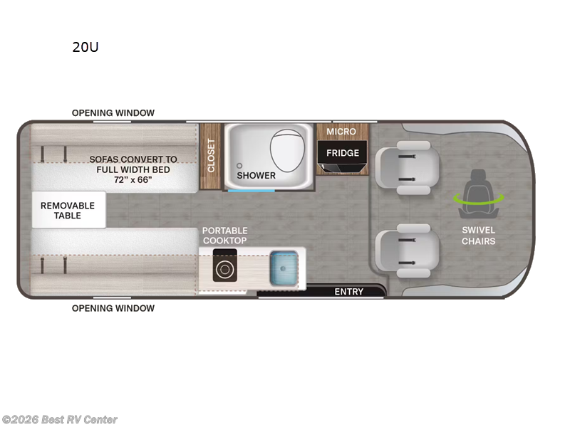 2026 Thor Motor Coach Tellaro 20U - New Class B For Sale by Best RV Center in Turlock, California