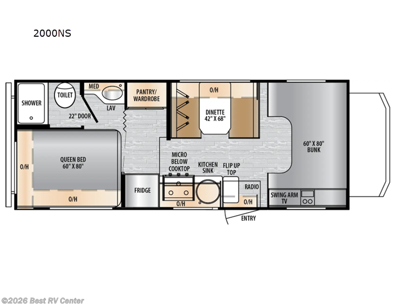 2026 East to West Entrada 2000NS - New Class C For Sale by Best RV Center in Turlock, California