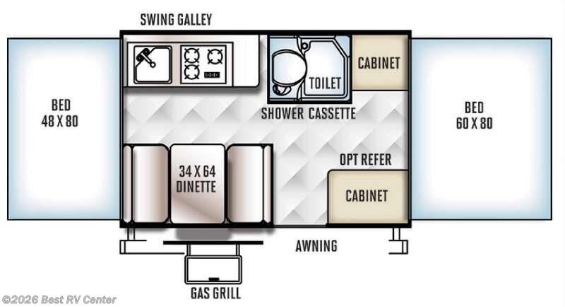 2016 Forest River Rockwood Freedom Series 1950 - Used Popup For Sale by Best RV Center in Turlock, California