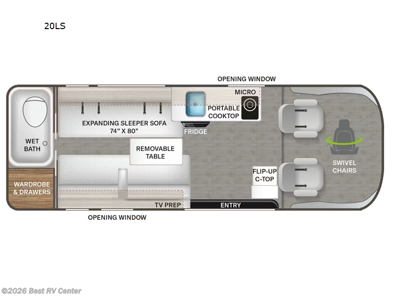 2026 Thor Motor Coach Tellaro Sport 20LS - New Class B For Sale by Best RV Center in Turlock, California