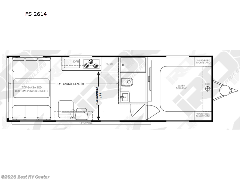 2027 Irok Trailers FS Luxe FS 2614 - New Toy Hauler For Sale by Best RV Center in Turlock, California