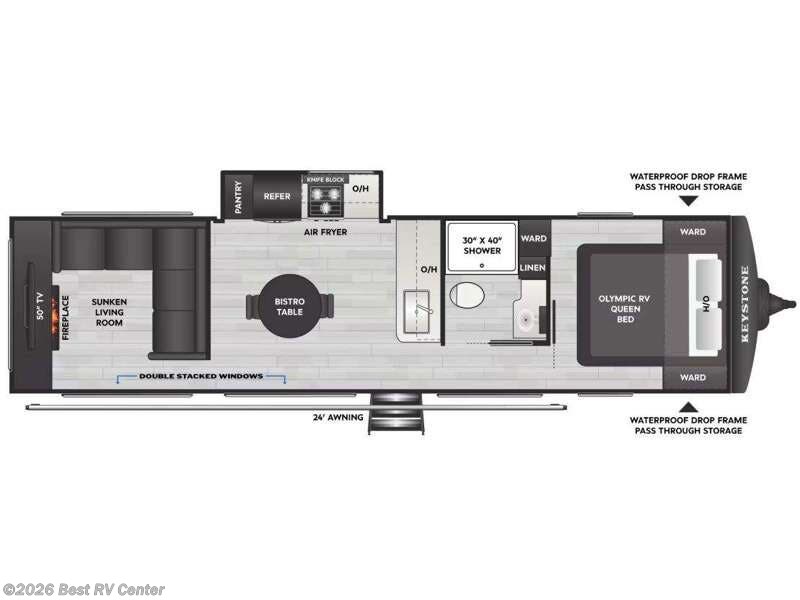 2026 Keystone Springdale MAX 31SUNROOM - New Travel Trailer For Sale by Best RV Center in Turlock, California