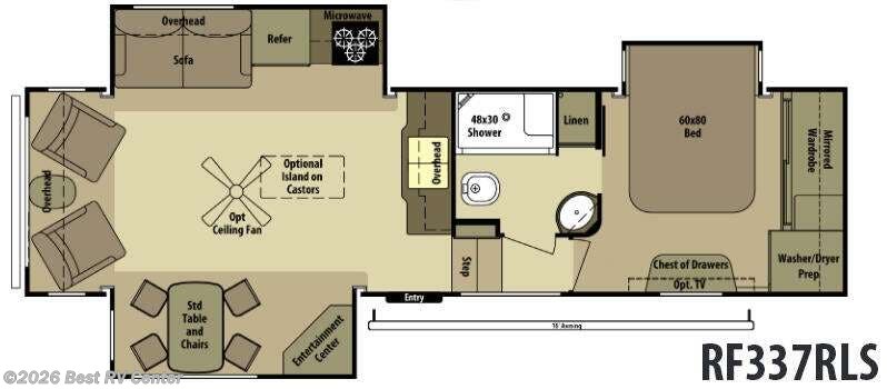 2016 Highland Ridge Roamer RF337RLS - Used Fifth Wheel For Sale by Best RV Center in Turlock, California features Slideout