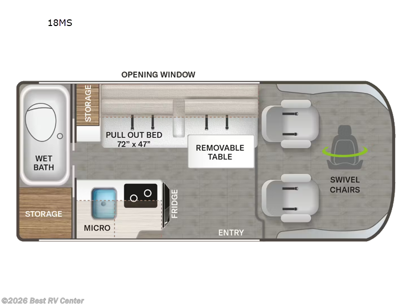 2026 Thor Motor Coach Rize Sport 18MS - New Class B For Sale by Best RV Center in Turlock, California