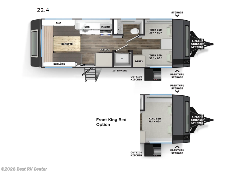 2026 Palomino Pause X 22.4 - New Travel Trailer For Sale by Best RV Center in Turlock, California