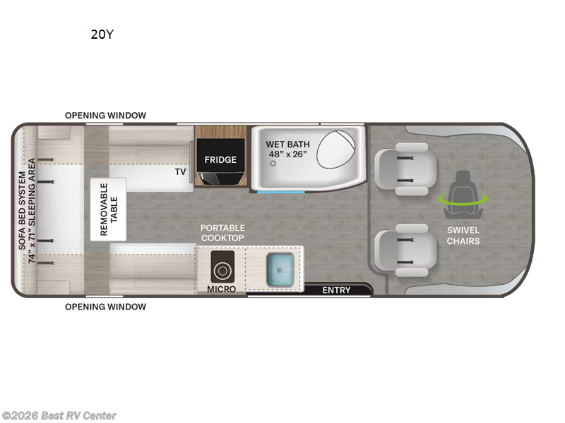 2026 Thor Motor Coach Tellaro 20Y - New Class B For Sale by Best RV Center in Turlock, California