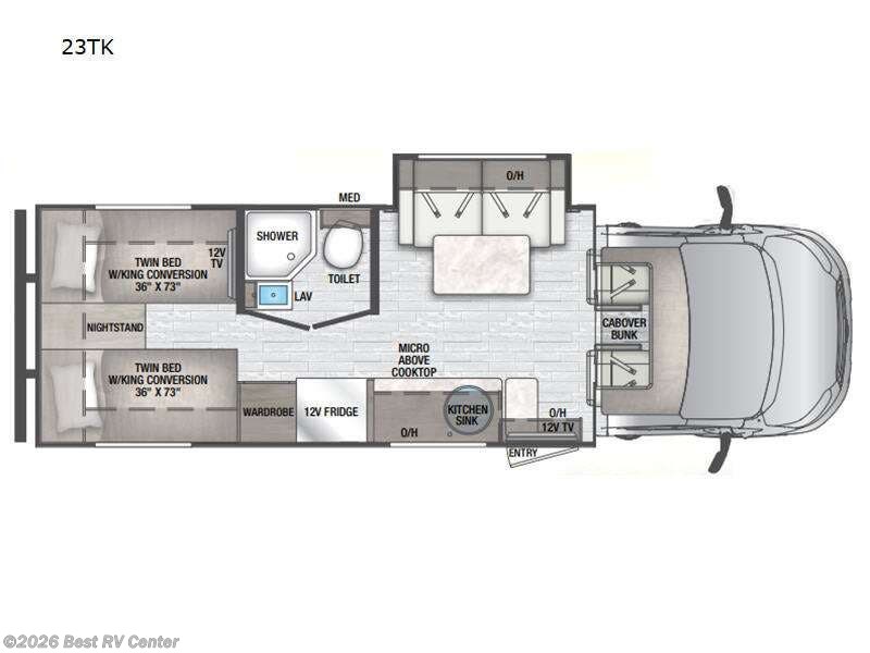 2026 East to West Alita 23TK - New Class C For Sale by Best RV Center in Turlock, California features Slideout