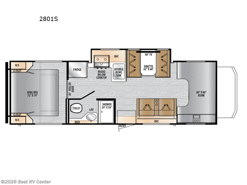 2026 East to West College Avenue 2801S - New Class C For Sale by Best RV Center in Turlock, California features Slideout
