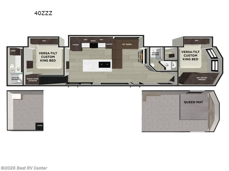 2026 Forest River Wildwood Lodge 40ZZZ - New Destination Trailer For Sale by Best RV Center in Turlock, California features Slideout