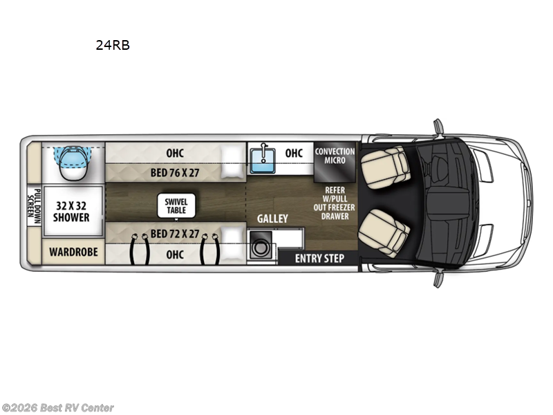 2026 Coachmen Galleria 24RBAWDLI3 - New Class B For Sale by Best RV Center in Turlock, California