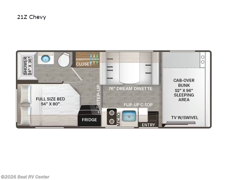 2027 Thor Motor Coach Four Winds 21Z Chevy - New Class C For Sale by Best RV Center in Turlock, California