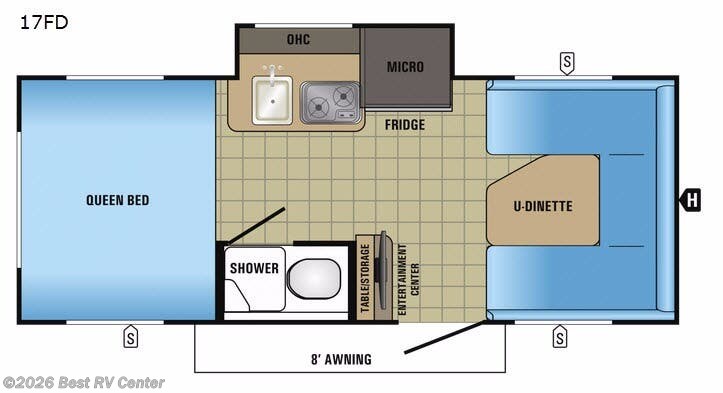 2017 Jayco Hummingbird 17FD - Used Travel Trailer For Sale by Best RV Center in Turlock, California features Slideout