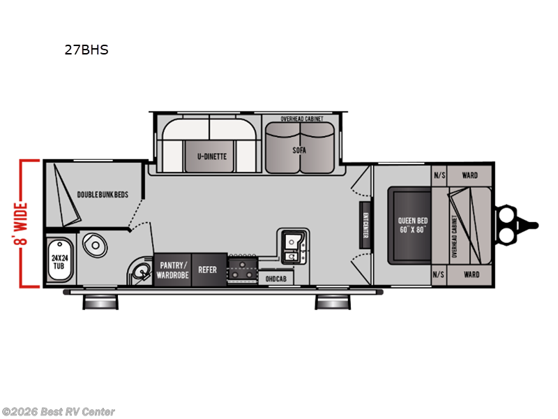 2024 Genesis Supreme Surfside Limited 27BHS - Used Travel Trailer For Sale by Best RV Center in Turlock, California features Slideout