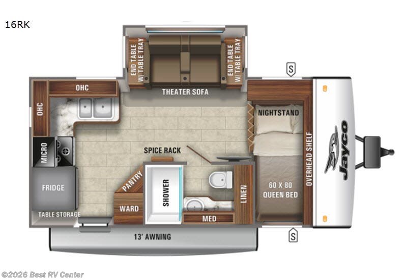 2021 Jayco Jay Feather 16RK - Used Travel Trailer For Sale by Best RV Center in Turlock, California features Slideout